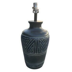 Tribal Black Table Lamp